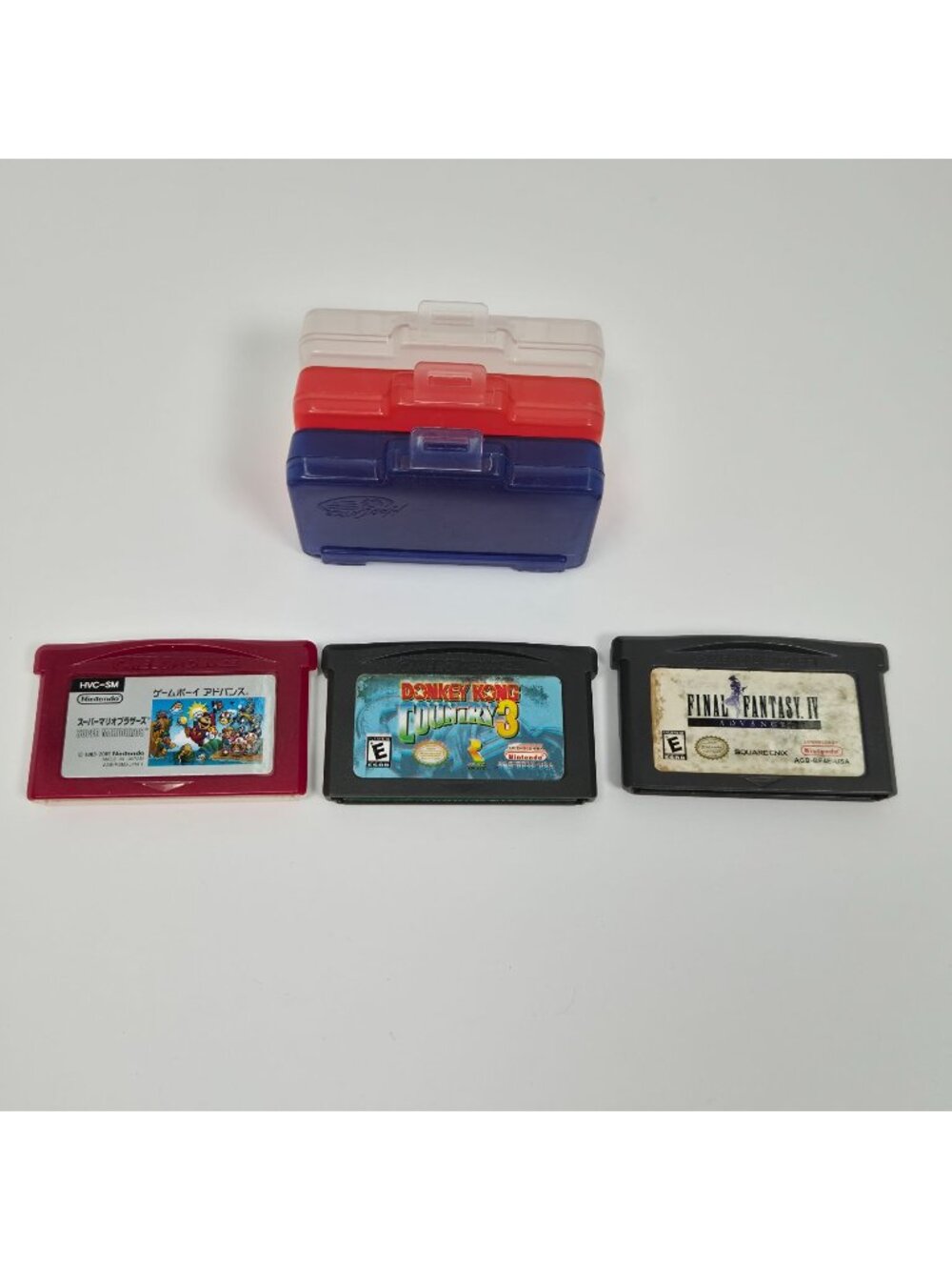 Nintendo Game Boy Advance Donkey Kong Country 3 Final Fantasy IV Super Mario ADV